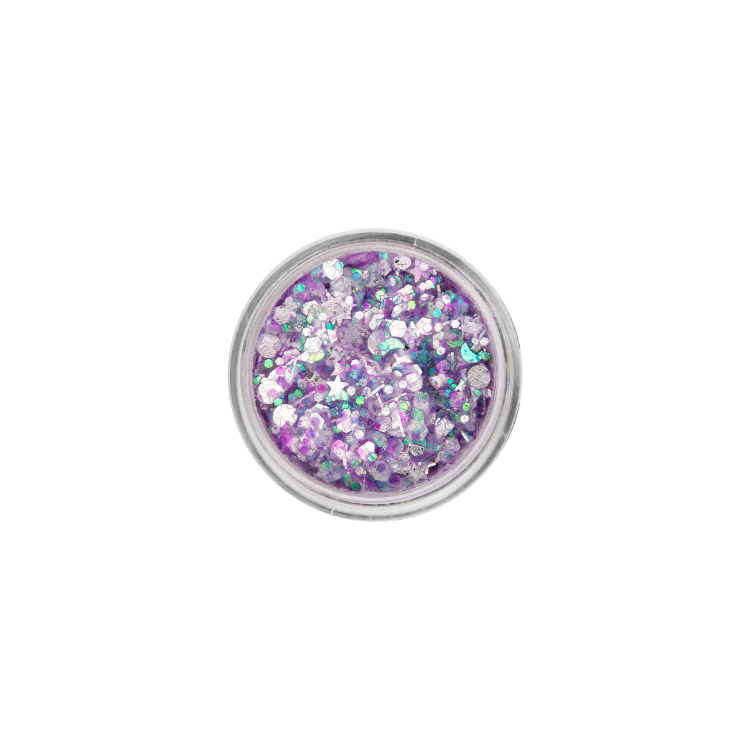 Chunky glitter cream purple candy