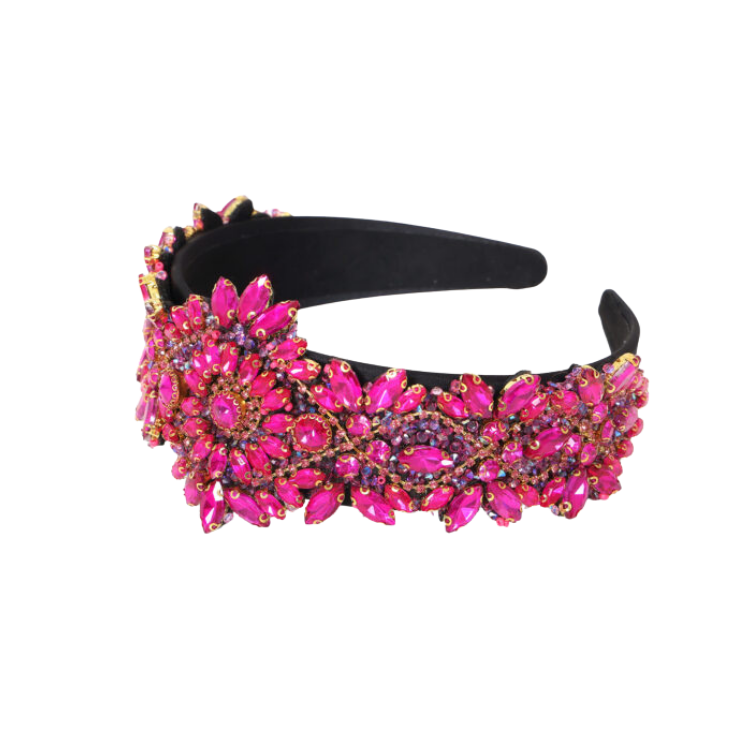 NEW! Haarband Strass Roze