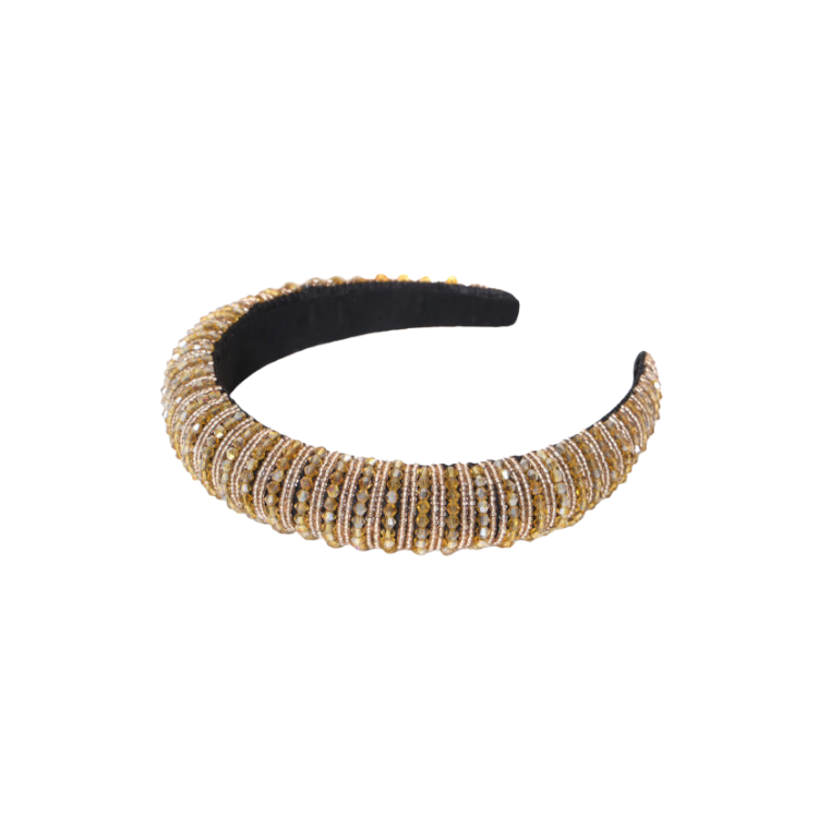NEW! Glitter haarband goud