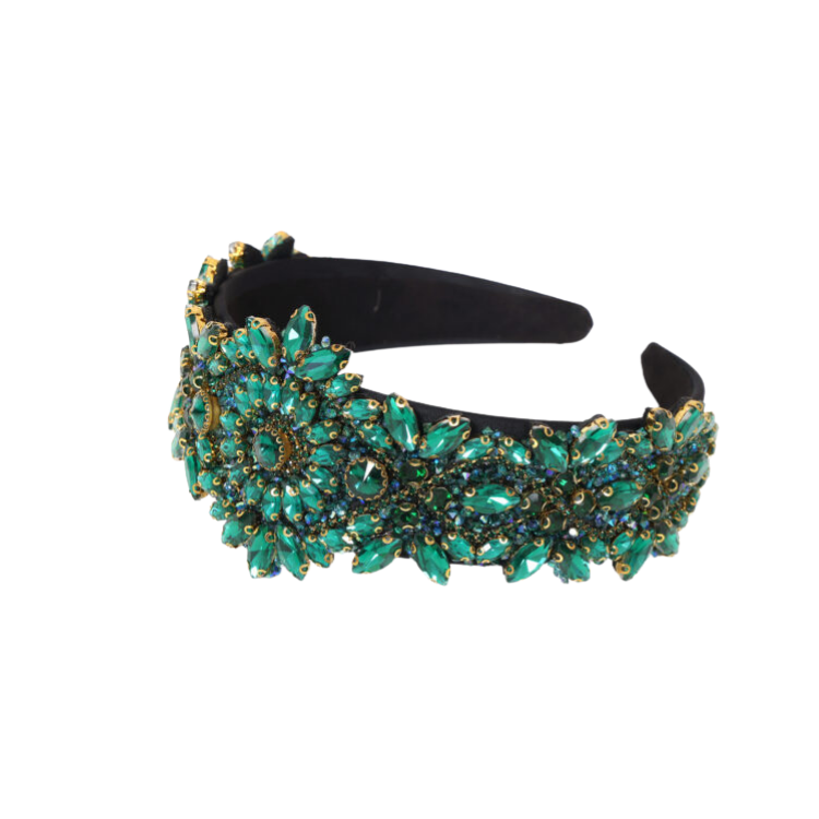 NEW! Haarband Strass Groen