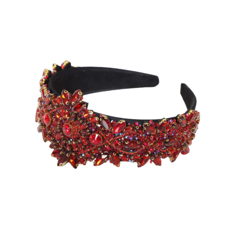 NEW! Haarband Strass Rood