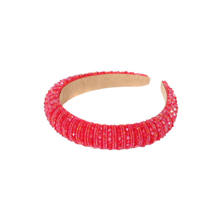 NEW! Glitter haarband rood